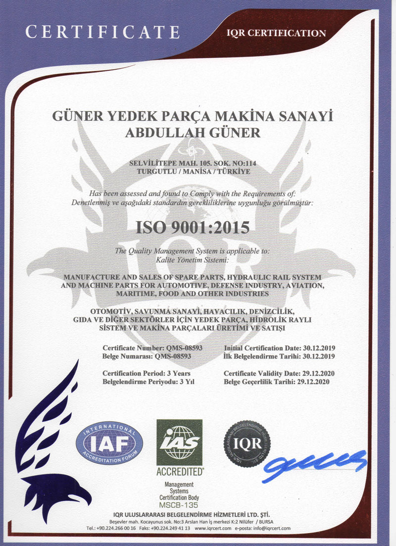 Güner Yedek Parça Makine